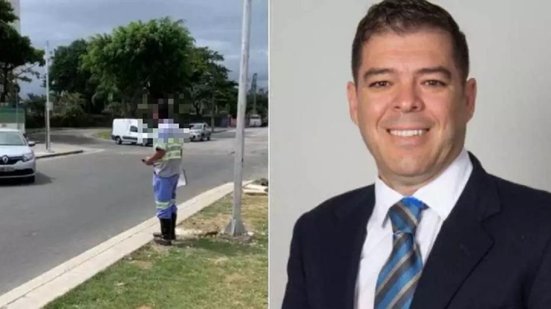 Candidato a vereador ofende agente de trânsito em Santos; veja vídeo