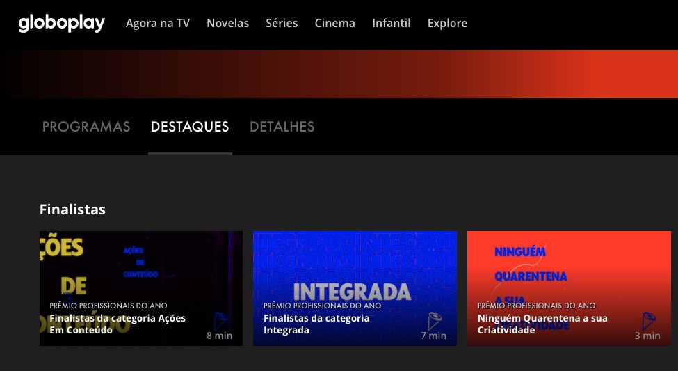 Prêmio Profissionais do Ano tem conteúdo especial no Globoplay