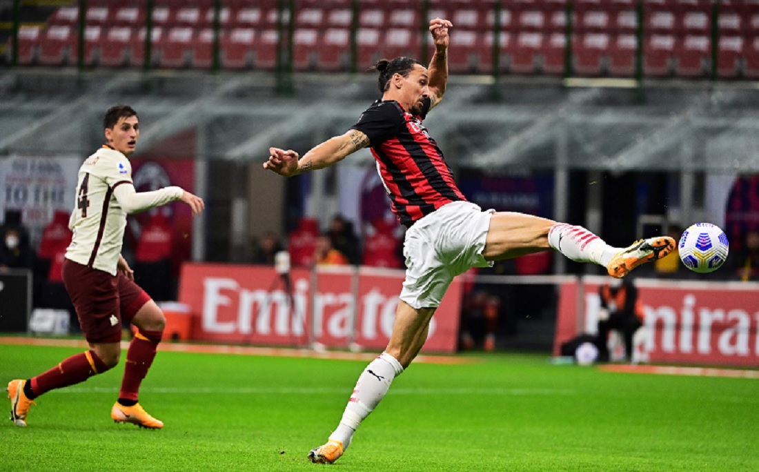 Ibrahimovic faz 2 para o Milan, mas Roma reage e empata por 3×3