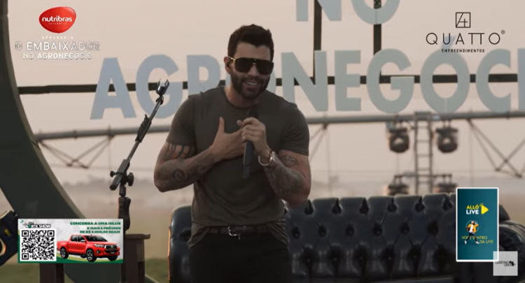 Gusttavo Lima faz primeira live após separação e público pede volta com Andressa Suita