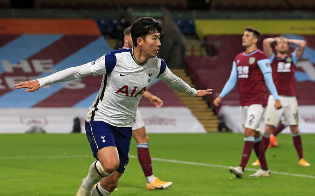 Com gol de Son, Tottenham vence Burnley por 1×0 fora de casa