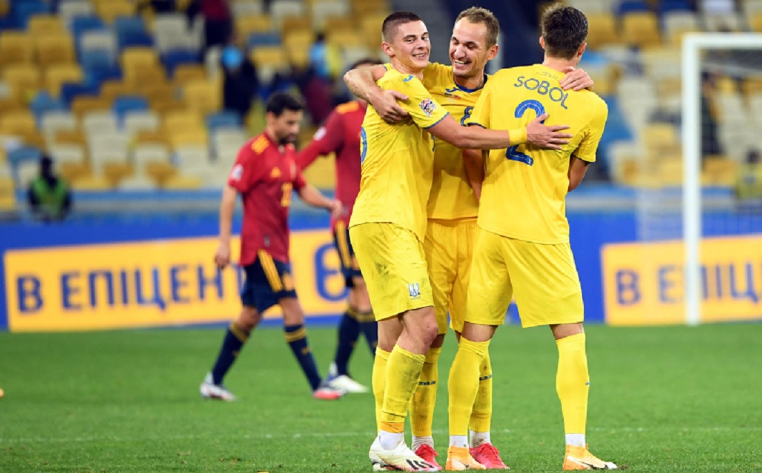 Liga das Nações: Ucrânia faz história e vence Espanha pela 1ª vez