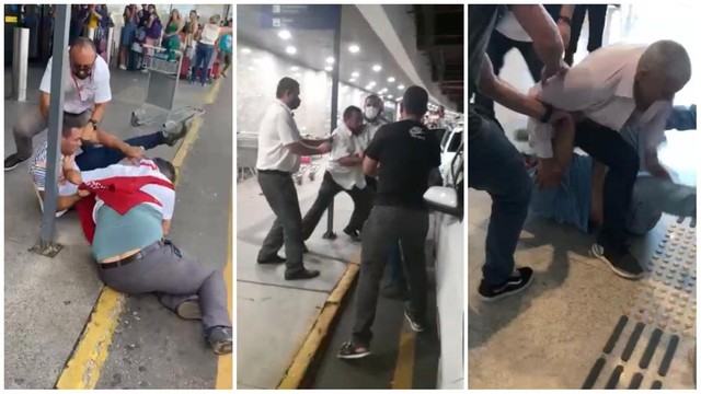 Disputa por clientes gera brigas entre taxistas e motoristas de app no Aeroporto de Fortaleza