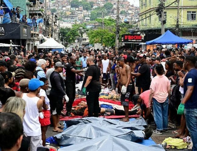 Operação do governo do Rio de Janeiro resulta em 119 mortes de criminosos