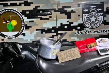 Dois Riachos: Homem detido com entorpecentes escondidos em panela de pressão
