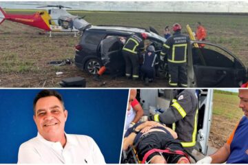 Vereador Jó da Djanete entre os cinco feridos em acidente na AL-420, São Miguel dos Campos.