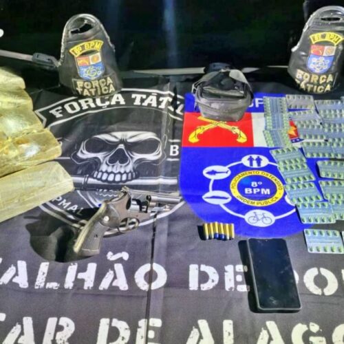 Polícia do 8º BPM captura traficante e recupera quase 5 quilos de entorpecentes em operação em Rio Largo.