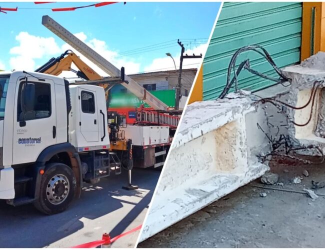Equatorial age rapidamente e substitui poste em São Miguel dos Campos após acidente fatal.