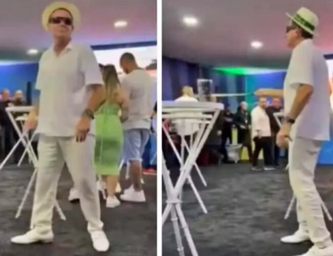 Prefeito causa indignação ao ser flagrado imitando deficiente visual